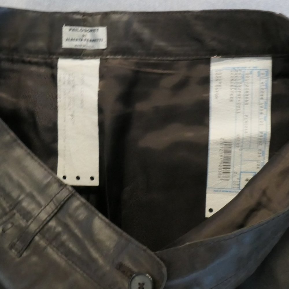 Size 10 Philosophy Di Alberta Ferretti Chocolate brown leather skirt - Picture 8 of 8